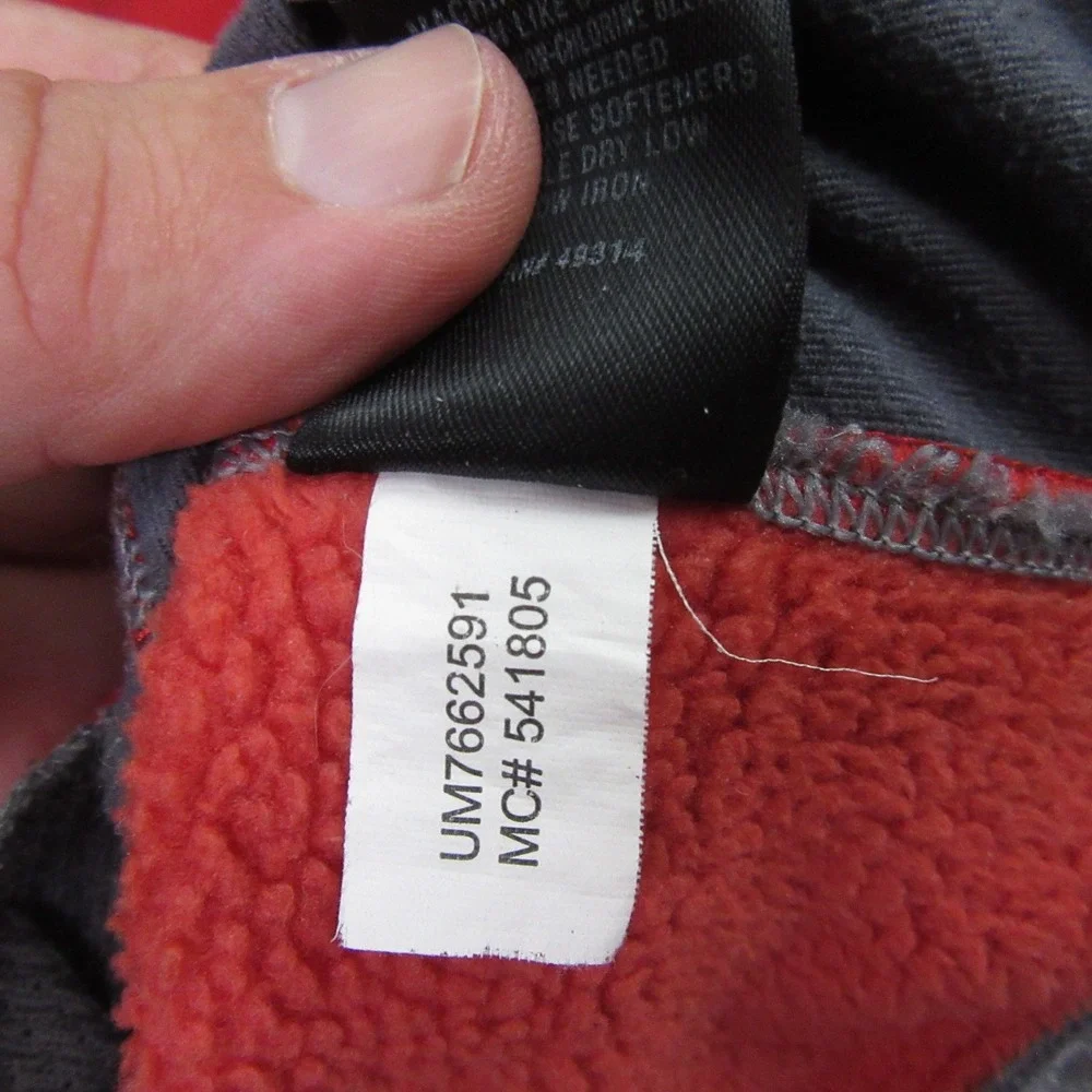 Under‎ Armour Mens Loose Jacket L Red Fleece Active Pocket 1/2 Zip
